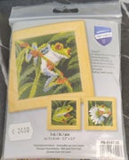 Ristipistoty&ouml; 3 erilaista SAMMAKKO taulua, Vervaco