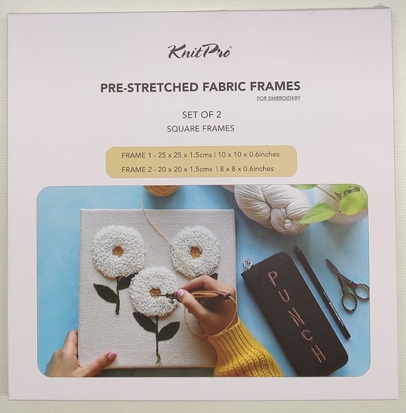 Tuftauskehykset 2kpl, neli&ouml;, KnitPro